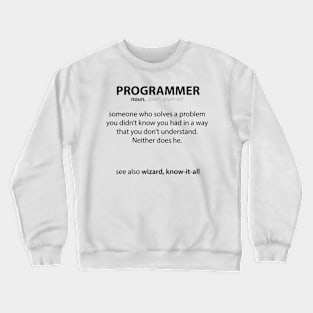 Programmer Dictionary Entry Crewneck Sweatshirt